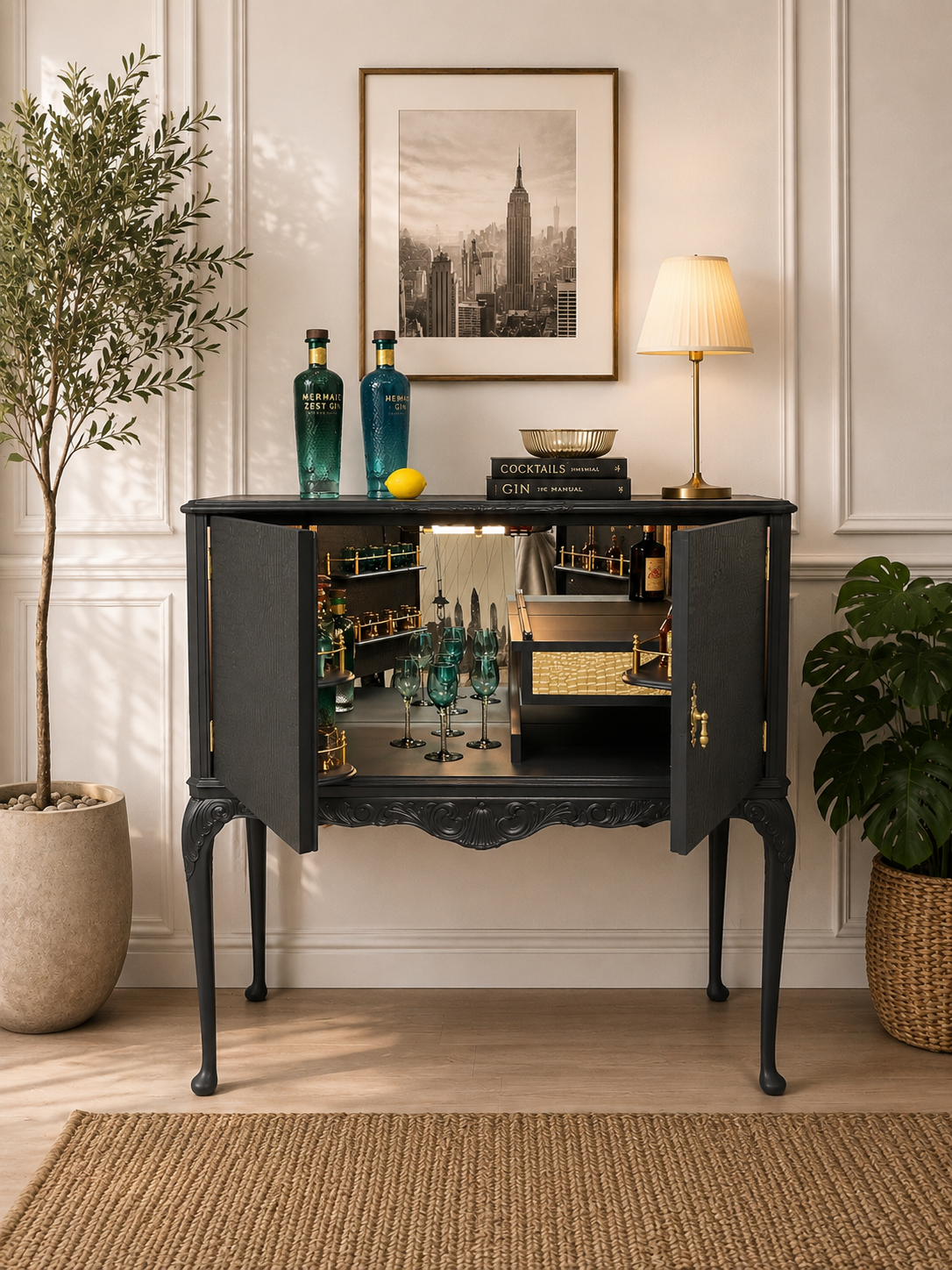 Queen Annie Style Drinks Cabinet