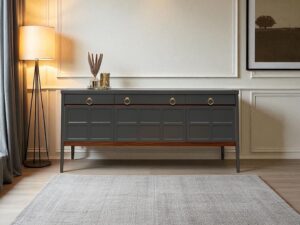 Nathan Mid Century Squares Sideboard / Drinks Cabinet