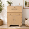 Art Deco Solid  Oak Bureau