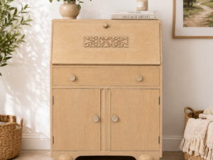 Art Deco Solid  Oak Bureau